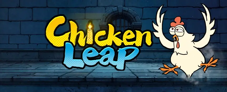 Join Chicken Leap at Joe Fortune and guide a daring chicken through risky dungeon jumps, growing Multipliers, 50,000x Max. Win.
