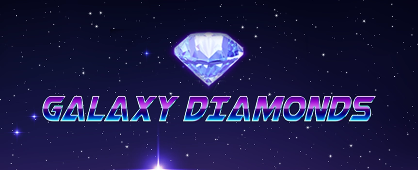 Head to outer space in the fantastic Galaxy Diamonds online slot, right here at Joe Fortune. Can you hit the game’s top prize and win thousands of dollars?