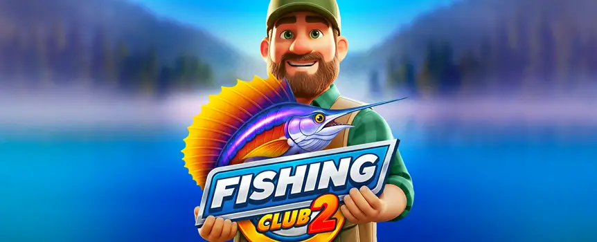 Fishing Club 2 is a casual fishing pokie style game with 5 risk levels, 2 Bonus games, switchable locations, Buy Bonus options, and catches worth up to 3,000x.
