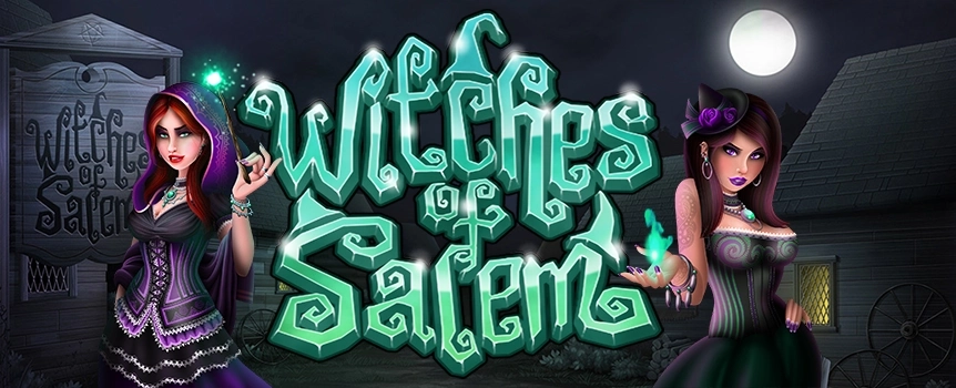 Spin the reels of the wicked Witches of Salem online slot today at Joe Fortune and see if you can land the jackpot, worth an incredible 6,666x your bet.
