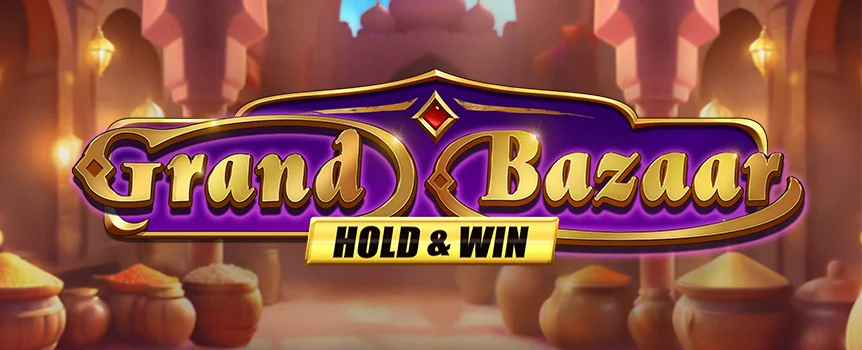 Collect colourful Coins for the chance to trigger the Hold & Win Bonus Game, where Jackpots are up for grabs in Grand Bazaar Hold & Win