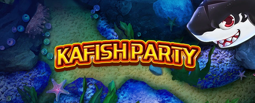 KA Fish Party is an underwater shooting game with Lock Target, Auto Fire, boosted weapons, and a screen full of sea creatures worth chasing, mate.