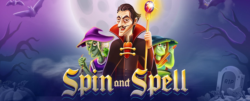 Spin and Spell is a Spooky 3 Row, 5 Reel, 20 Payline pokie with Terrifyingly Large Cash Prizes up to 1,000x your stake on offer!