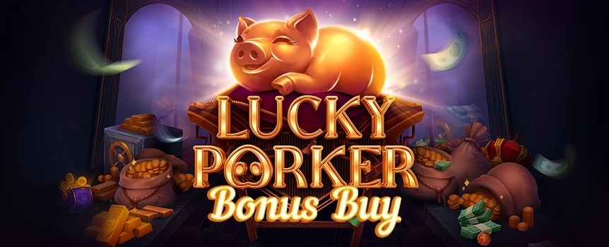 Crack Mr. Joker’s huge Piggy Bank open to score yourself Payouts up to 3,000x your stake! Play Lucky Porker Bonus Buy now.