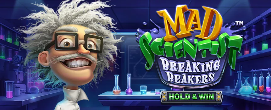 What happens when a scientist goes off the rails? Exploding beakers, wild formulas, and chain reactions of big wins. Mix, spin, and hope you don’t blow the place up!