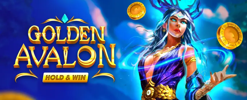 Answer the call to adventure to gain the might of Arthur’s Sword or the magical power of Merlin’s Staff in Golden Avalon Hold and Win.