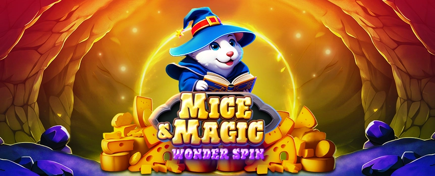 Spin the Reels of Mice and Magic Wonder Spin today for Free Spins, Wild Frames, Multipliers and Cash Prizes up to 2,820x your stake!