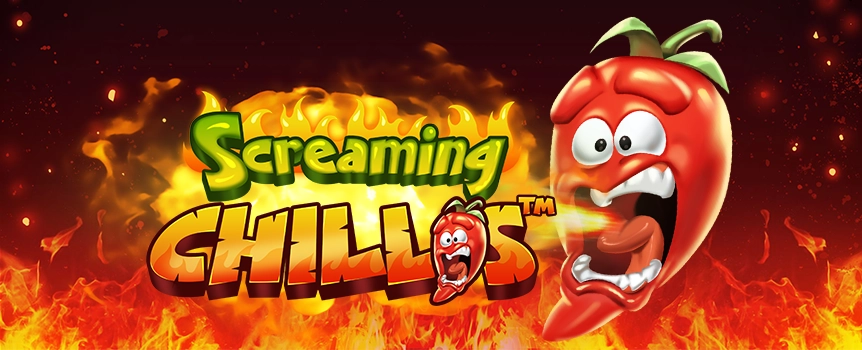 Play the Screaming Chillis online slot at Joe Fortune and see if you can trigger the free spins bonus and win the jackpot of a whopping 25,000x your bet!