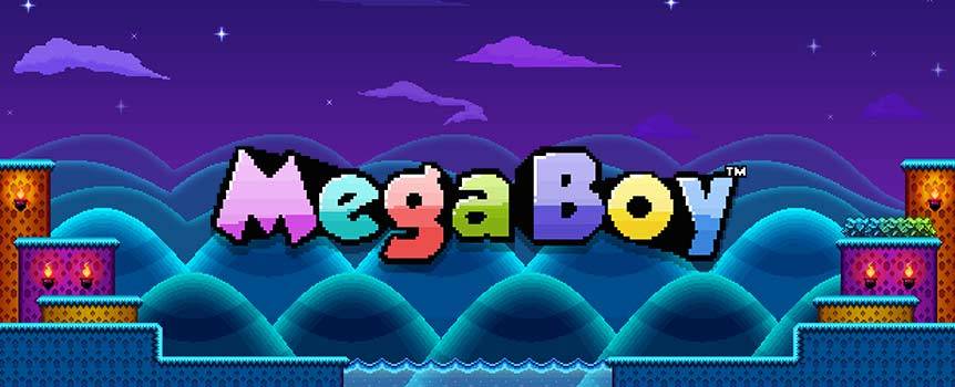 If you were one of those kids who loved playing ‘Super Mario Brother’ and ‘Sonic the Hedgehog’ then this game is right up your alley. The Mega Boy slot game is all about reliving your youth. Enjoy the bright 2D pixel graphics as they draw you into some cutting-edge bonus wild features. Search for our heroes Mega Boy and Mega Ram as they open extended winning multipliers and bonus wild games. The dynamic duo will help you build winning combos across five reels and 25 lines of retro fun.