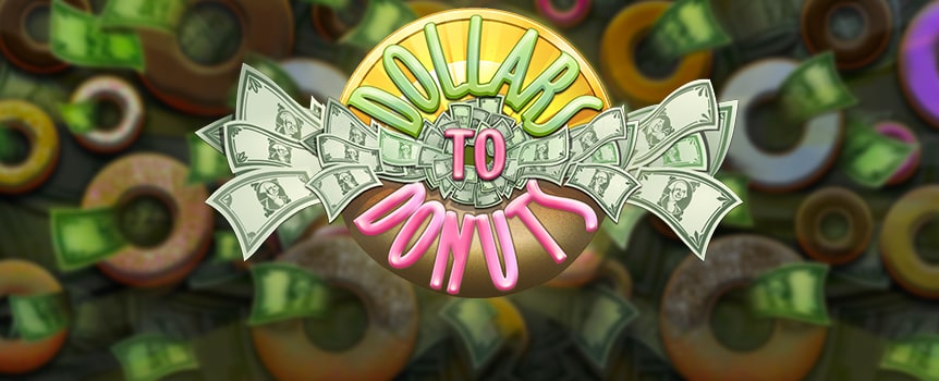 Eat donuts and collect dollars in this delicious 3-reel slot game. These donuts are loaded with sprinkles and stuffed with payouts, so be sure to bring your appetite. The game logo is a big bill-stuffed donut with the game name written in icing; it pays up to 5,000 coins and acts as a wild. Be sure to activate all the paylines to maximize your chance of landing three of them. With five paylines available, you can win multiple payouts in one round; think of it as a payout buffet.