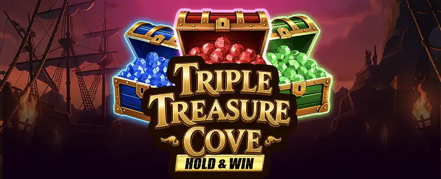 A pirate pokie with Sticky Coin Respins, coloured Bonus Coins, 2x Wilds in Free Spins, and 5,171x Max. Win.