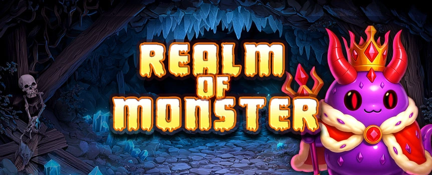 Hunt down Monster symbols for the chance to unlock Bonus features and score big bounty payouts in Realm of Monster.