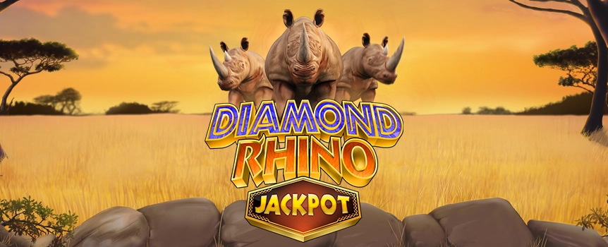 Spin the reels of the exciting African-themed Diamond Rhino Jackpot, the online slot at Joe Fortune with a progressive jackpot potentially worth thousands.