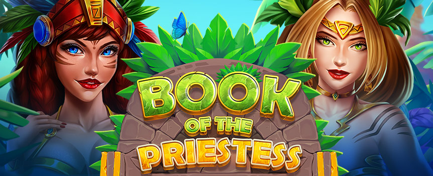 Book of Priestess Bonus Buy is a 3 Row, 5 Reel, 10 Payline pokie with huge Prizes up to 6,088x your stake!